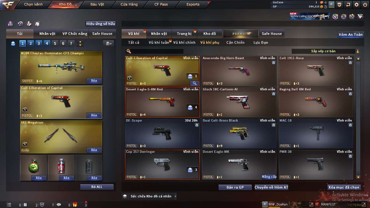 shop acc cf uy tin gia re